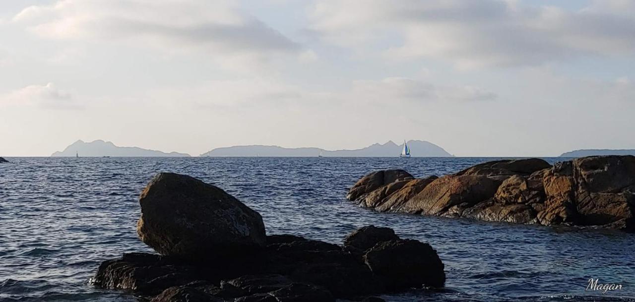 Atico Exclusivo Bueu Centro, 50M Playa Daire Dış mekan fotoğraf