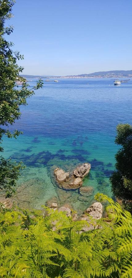 Atico Exclusivo Bueu Centro, 50M Playa Daire Dış mekan fotoğraf